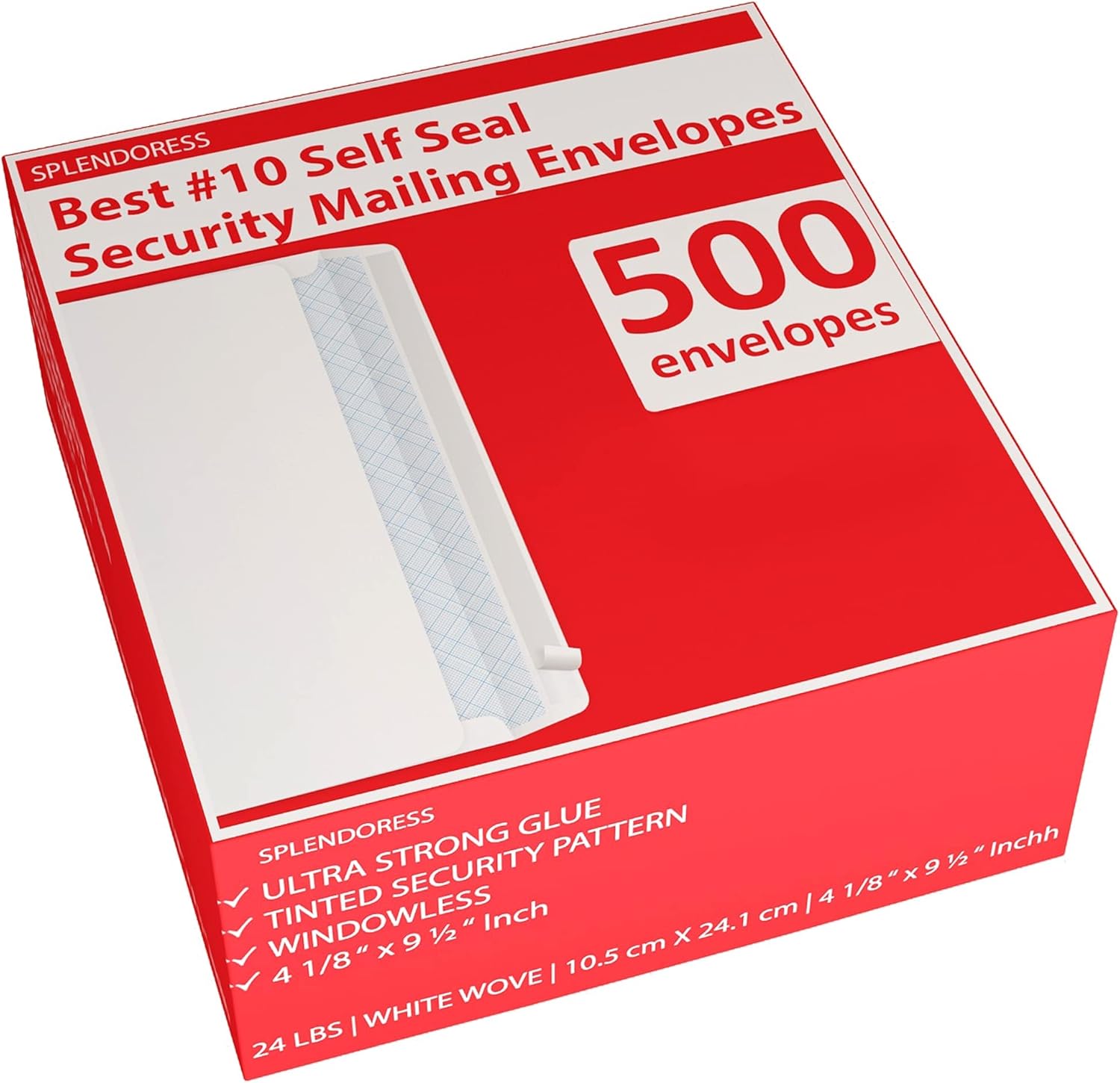 #10 Envelopes Letter Size Self Seal